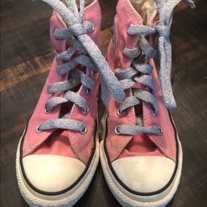 Girls Converse High Top Sneakers